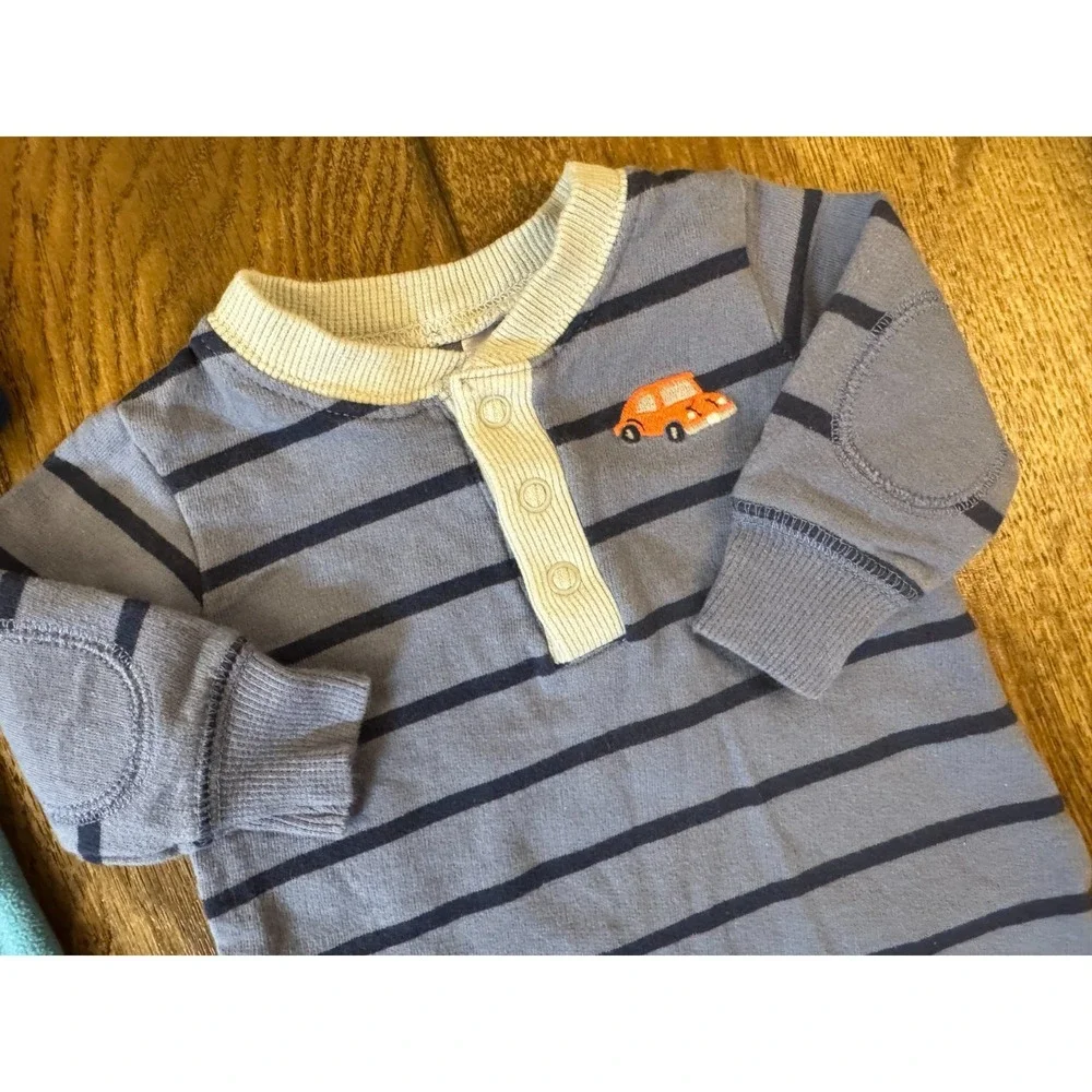 Carters Baby Boy 3 Months Rompers Long Sleeved Outfits Pants Lot‎ Fox Car